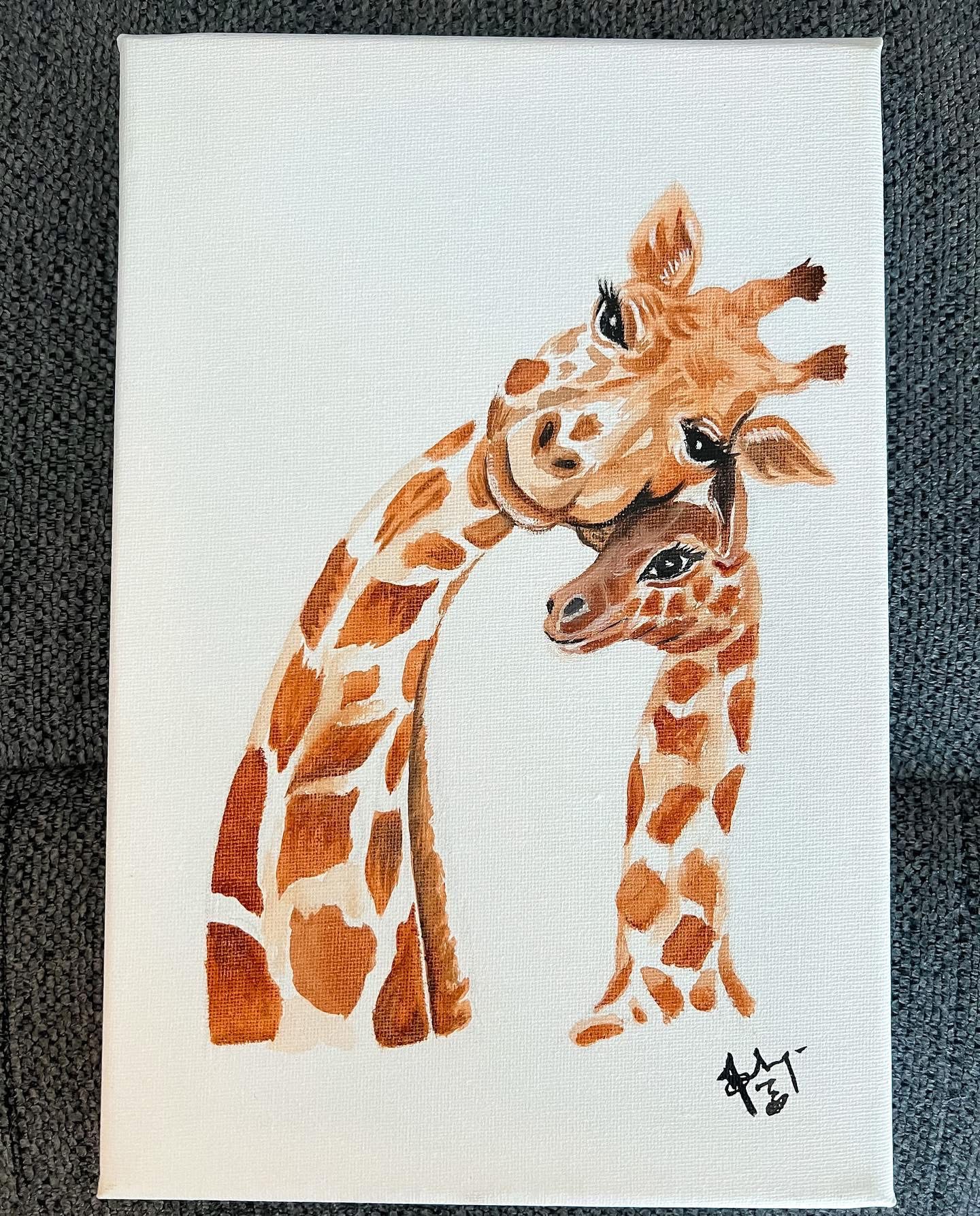 Giraffe — painting by Sandhya Swaminathan