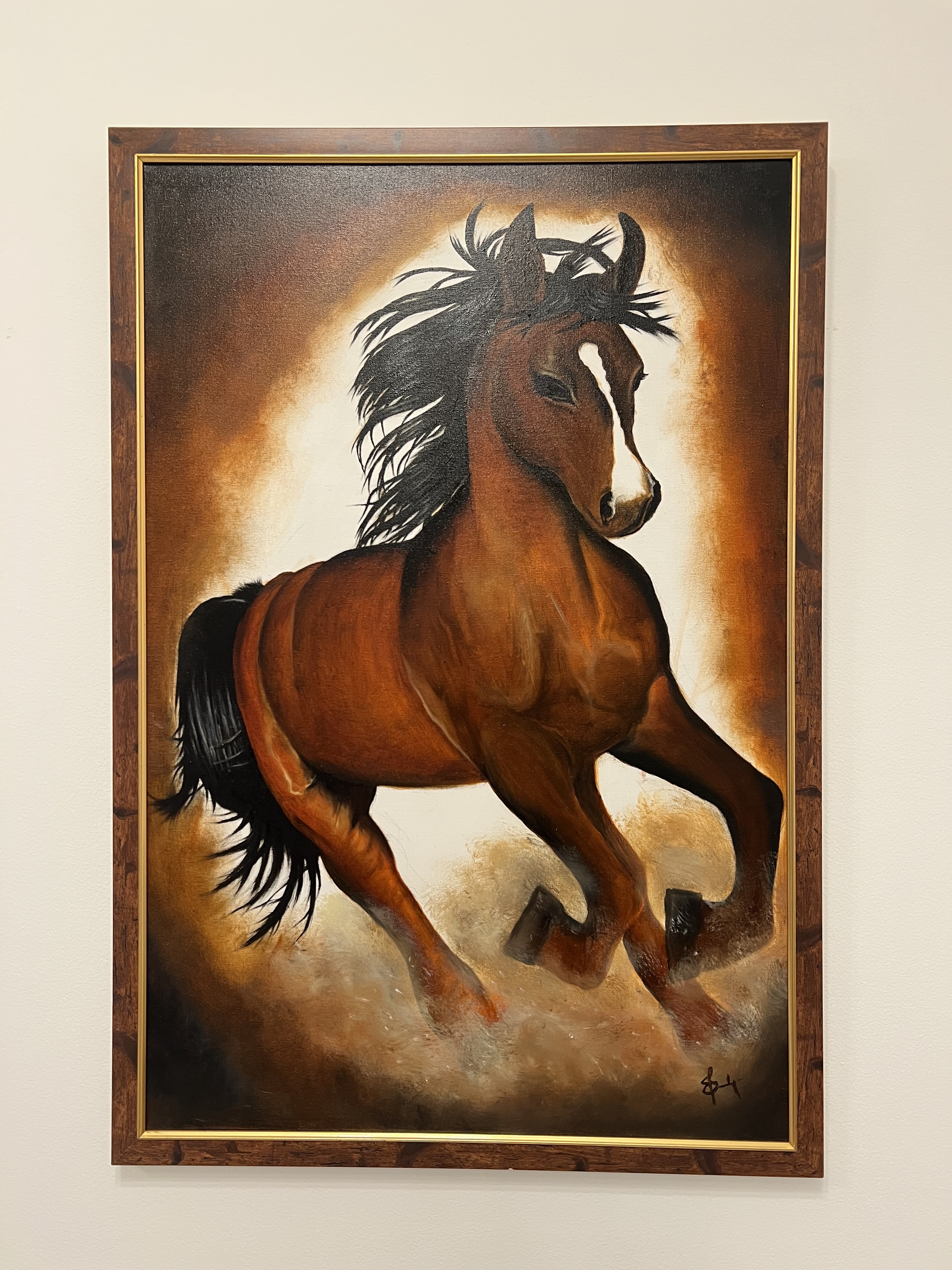 Amber Spirit — oil painting by Sandhya Swaminathan