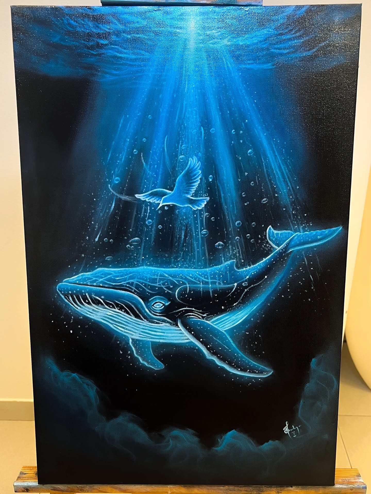 Celestial Tide — painting by Sandhya Swaminathan