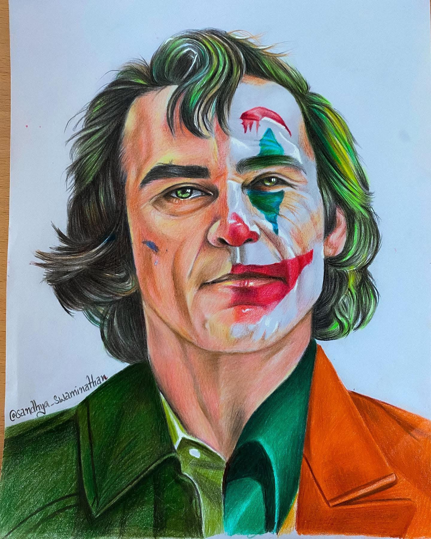 Joker — pencil by Sandhya Swaminathan