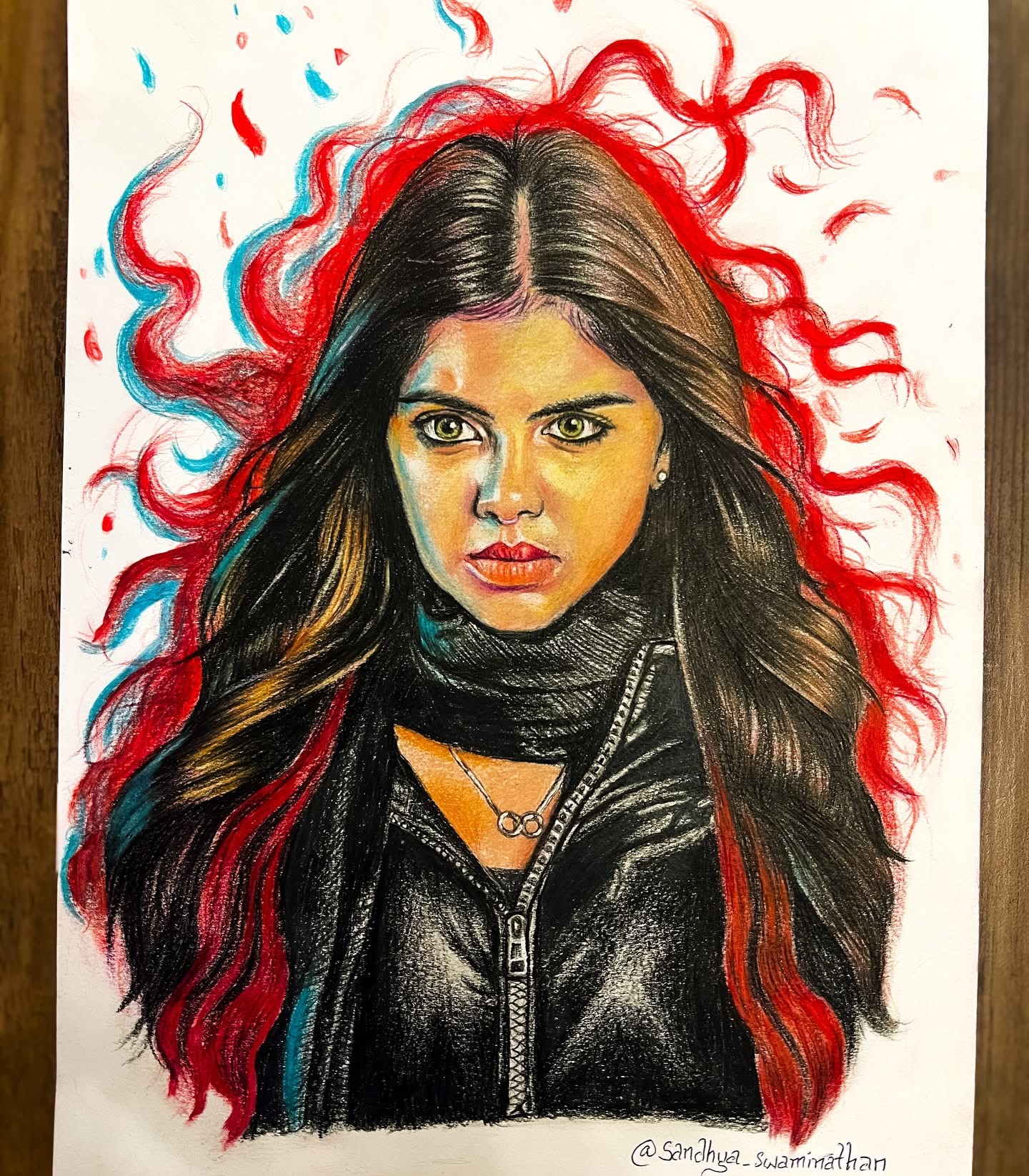 Lokah Kalyani — pencil by Sandhya Swaminathan