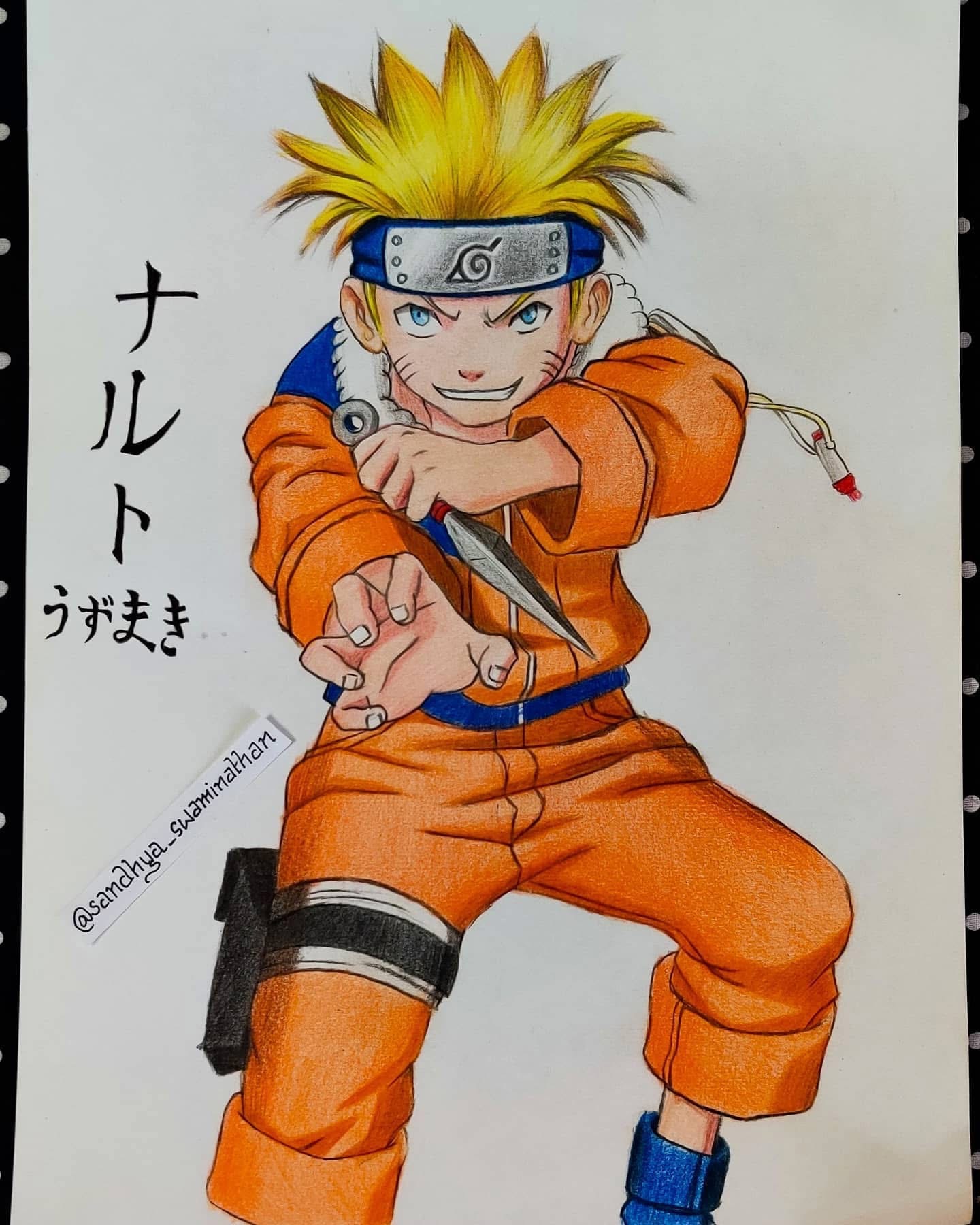 Naruto — pencil by Sandhya Swaminathan