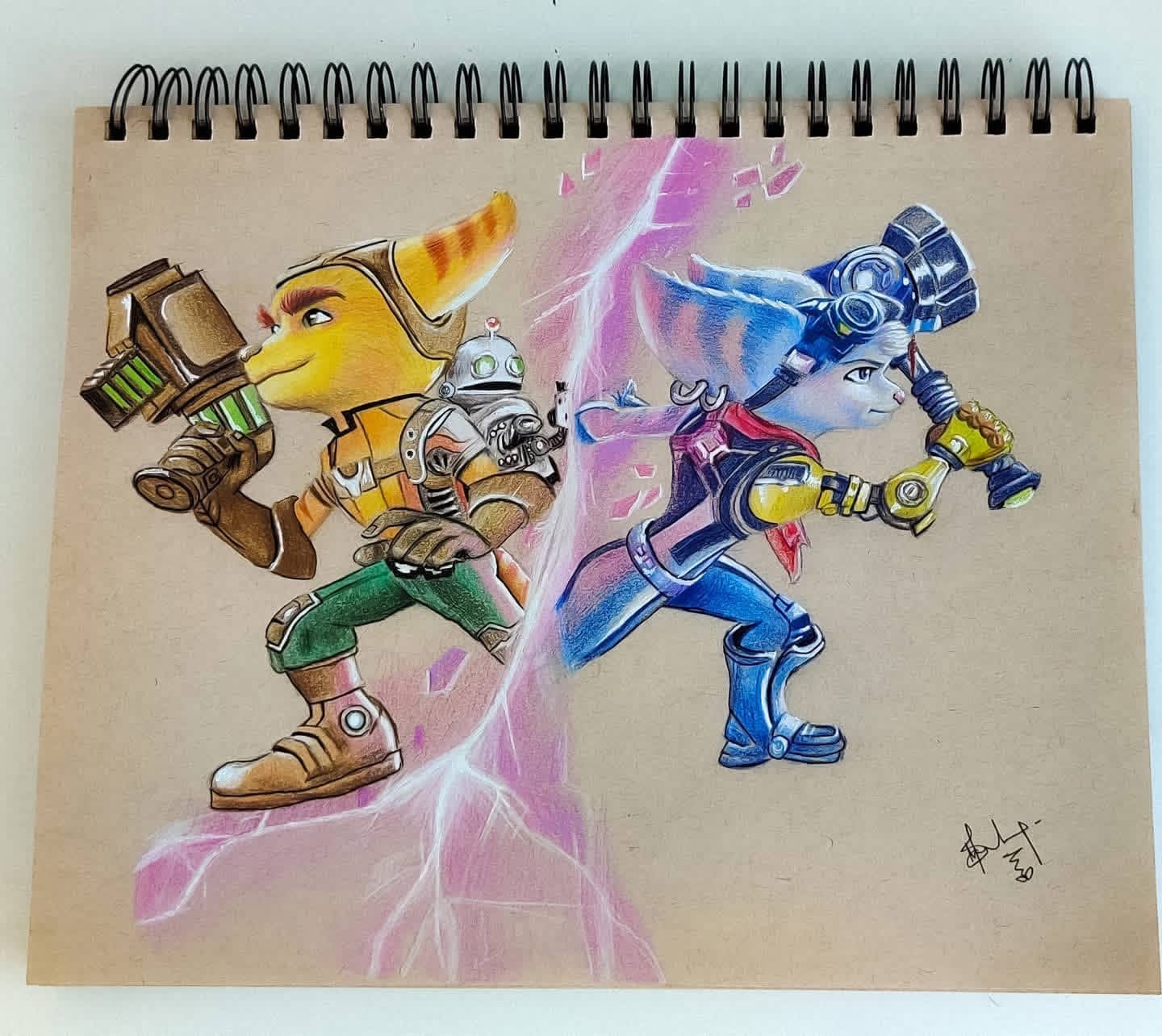 Ratchet Clank — pencil by Sandhya Swaminathan